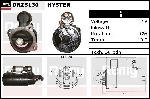 DELCO REMY Starter DRZ5153